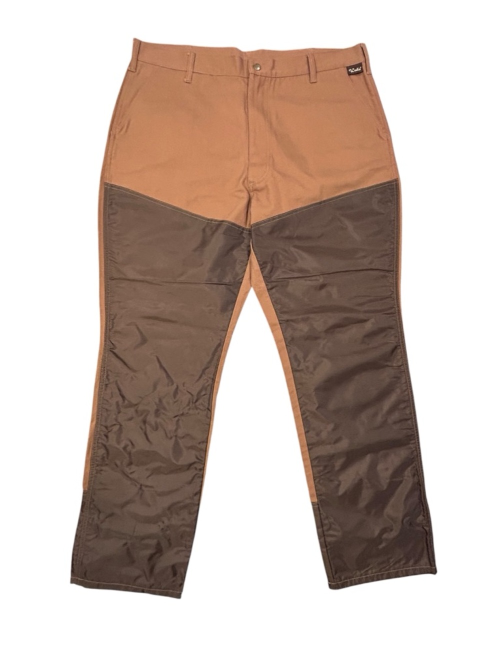 Walls Upland Field Series Brown Duck Canvas Pants Nylon Brush Panel NWOT 42/32